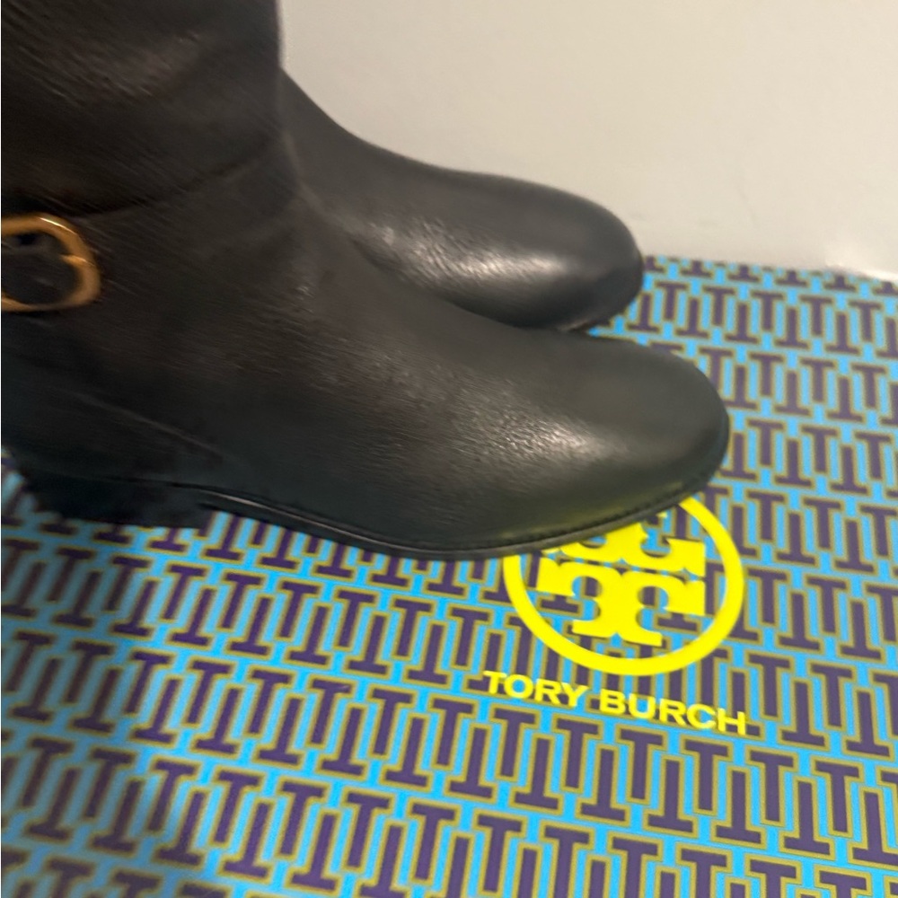 Tory Burch Black Leather Boots